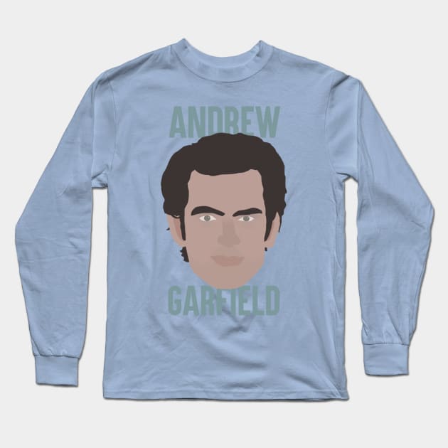 Andrew Garfield Head Long Sleeve T-Shirt by JorisLAQ